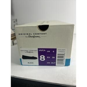 New Original Comfort by Dearfoams Women's Black Ballet Flats, Size 8